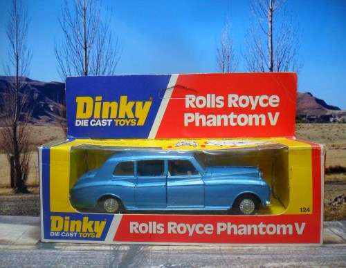 RARE , ABSOLUTELY STUNNING 1977 DINKY  NO  124 -  ROLLS ROYCE PHANTOM  V  -  MINT -  ORIGINAL  BOX