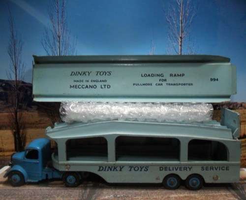 RARE 1955 - 1964 DINKY TOYS / MECCANO  NO 982  BEDFORD PULLMORE CAR TRANSPORTER    - GOOD ORIG COND