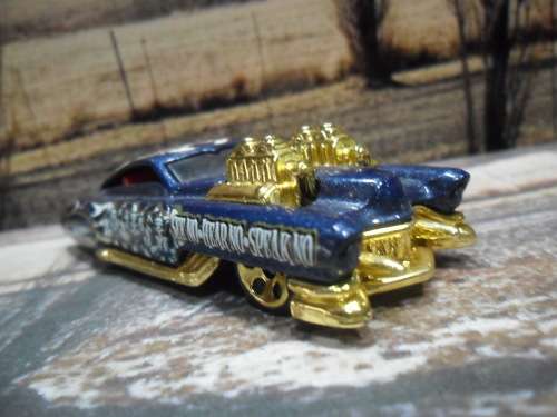 RARE 2004 HOT WHEELS NO 148 -  EVIL TWIN ( 50`S CADILLAC )  ` DEMONITION SERIES  ` -  MINT -  NO BOX