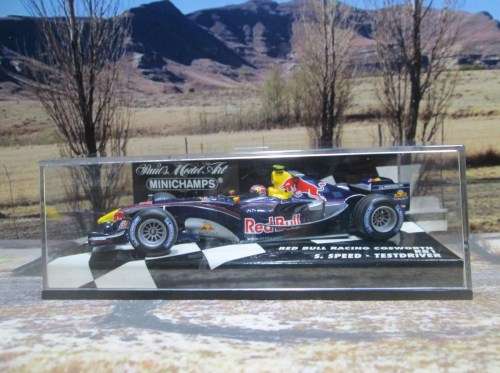MINICHAMPS 400 050137 - 2005 RED BULL RACING COSWORTH RB1  ` S. SPEED `    ` MINT IN DISPLAY CASE