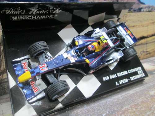 MINICHAMPS 400 050137 - 2005 RED BULL RACING COSWORTH RB1  ` S. SPEED `    ` MINT IN DISPLAY CASE