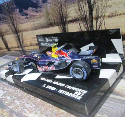 MINICHAMPS 400 050137 - 2005 RED BULL RACING COSWORTH RB1  ` S. SPEED `    ` MINT IN DISPLAY CASE