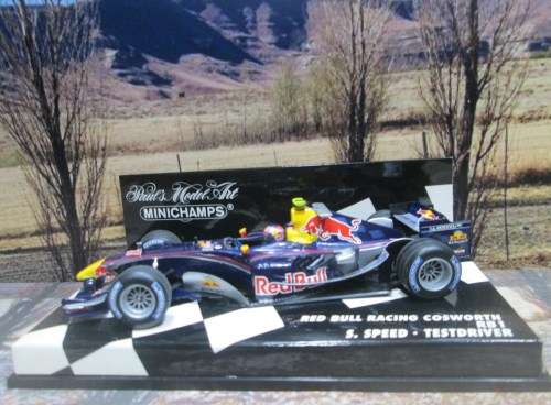 MINICHAMPS 400 050137 - 2005 RED BULL RACING COSWORTH RB1  ` S. SPEED `    ` MINT IN DISPLAY CASE