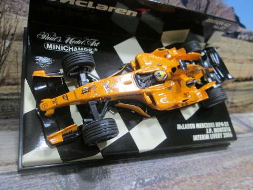 LTD EDIT MINICHAMPS 530 064374 - 2006 McLAREN MERCEDES MP4 -21  `J.P. MONTOYA ` MINT IN DISPLAY CASE