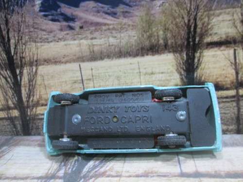 EXTREMELY RARE  1962 - 1967  DINKY  / MECCANO   NO 143  FORD CAPRI  - GOOD ORIG  COND WITH POOR BOX