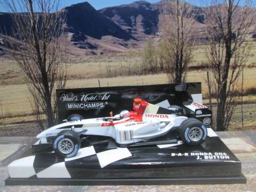 RARE MINICHAMPS  400 040009 - 2004  B * A * R  HONDA 006  ` JENSON  BUTTON   ` MINT IN DISPLAY CASE