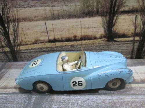 VERY  RARE  1955 - 1959  DINKY NO 107   SUNBEAM ALPINE  ` RACING `  - ORIGINAL   COND  - NO  BOX