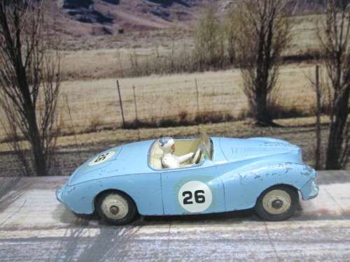 VERY  RARE  1955 - 1959  DINKY NO 107   SUNBEAM ALPINE  ` RACING `  - ORIGINAL   COND  - NO  BOX