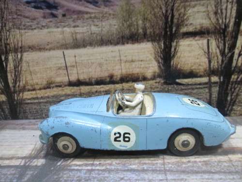 VERY  RARE  1955 - 1959  DINKY NO 107   SUNBEAM ALPINE  ` RACING `  - ORIGINAL   COND  - NO  BOX