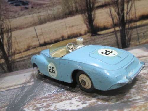 VERY  RARE  1955 - 1959  DINKY NO 107   SUNBEAM ALPINE  ` RACING `  - ORIGINAL   COND  - NO  BOX