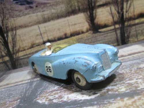 VERY  RARE  1955 - 1959  DINKY NO 107   SUNBEAM ALPINE  ` RACING `  - ORIGINAL   COND  - NO  BOX