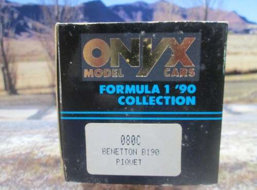 STUNNING ONYX NO 080C  -  BENETTON  B190 ` NELSON PIQUET   ` -  MINT -  BOXED WITH DISPLAY CASE
