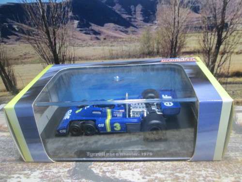 ATLAS / IXO  - 1976  TYRRELL P34  6 WHEELER    `JODY SCHECKTER `   ` MINT - BOX AND DISPLAY CASE
