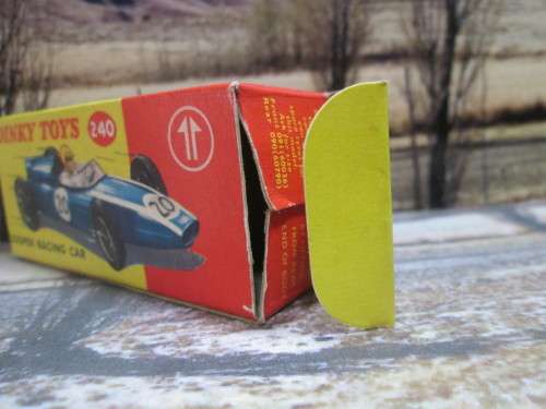 EXTREMELY RARE, 1963 DINKY NO 240   COOPER CLIMAX  T51  RACING CAR -  NEAR MINT - EXCELLENT ORIG BOX