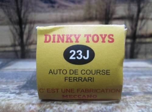UNIQUE CUSTOMIZED  DINKY  NO 234 /  23J . FERRARI  500  -  MINT - REPO  BOX