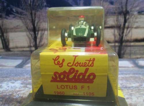 STUNNING  1990`S  SOLIDO NO 1105   1960  LOTUS  F1  - MINT (  AS NEW ) IN SEALED  BLISTER PACK