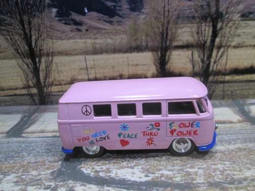 EXTREMELY RARE LLEDO NO DG86000 - 1955  VOLKSWAGEN (VW) KOMBI  ` FLOWER POWER   ` -  MINT -  BOXED
