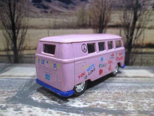 EXTREMELY RARE LLEDO NO DG86000 - 1955  VOLKSWAGEN (VW) KOMBI  ` FLOWER POWER   ` -  MINT -  BOXED