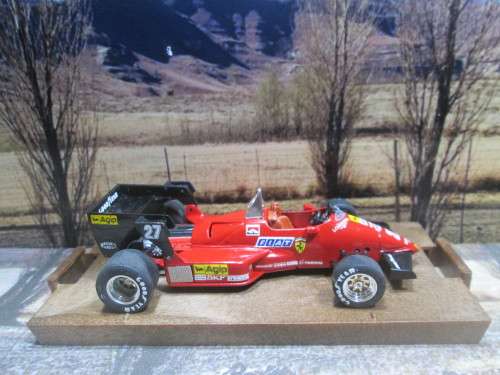 VERY RARE ,  STUNNING  BRUMM NO R142 1984  FERRARI 126 C4  F1  ` NO 27  M . ALBORETO  ` MINT - BOXED