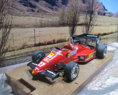 VERY RARE ,  STUNNING  BRUMM NO R142 1984  FERRARI 126 C4  F1  ` NO 27  M . ALBORETO  ` MINT - BOXED