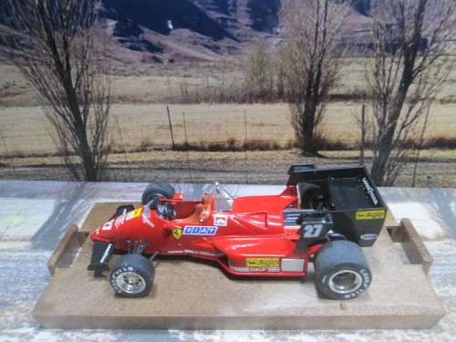 VERY RARE ,  STUNNING  BRUMM NO R142 1984  FERRARI 126 C4  F1  ` NO 27  M . ALBORETO  ` MINT - BOXED