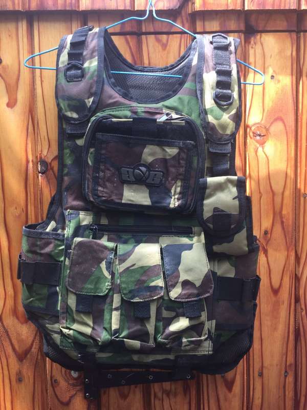 Gen X Global Tactical Vest Paintball Harness #G3 - Woodland Camo