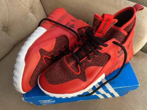 Adidas Tubular X Red/Black 100% Authentic US9.5 UK9