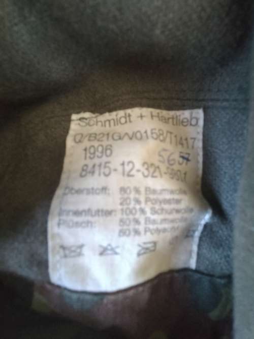 German Army Camo Cap (Size 56)