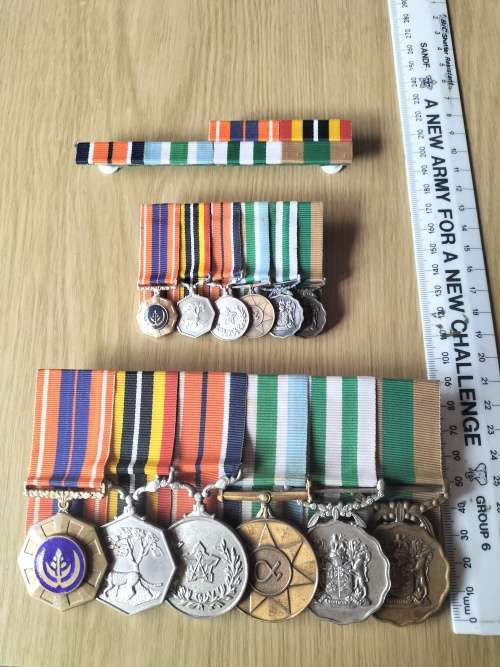 Full + Miniature SADF Medal Group