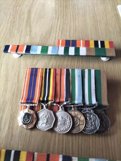 Full + Miniature SADF Medal Group