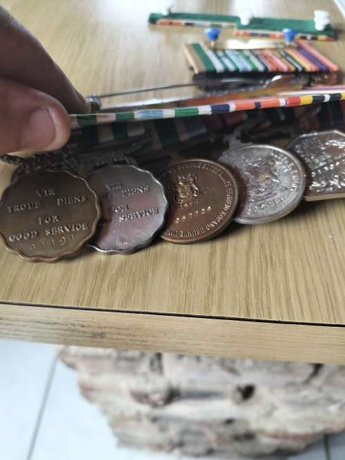 Full + Miniature SADF Medal Group