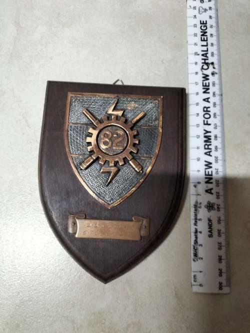 SADF 82 Technical Stores Depot Plaque