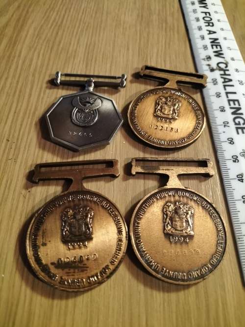 Mixed LOT SADF/SANDF Full Size Medals - 4x Items (No Ribbons)