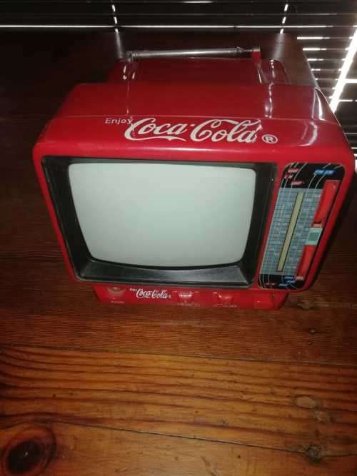 Vintage Mini Coca Cola TV Set