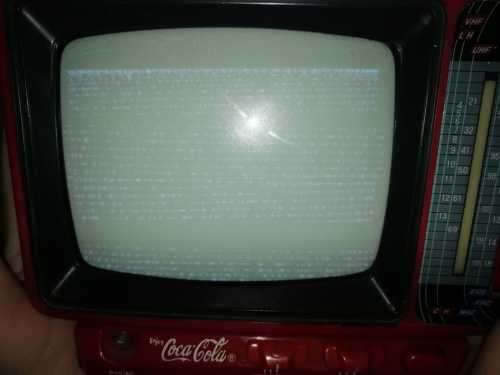 Vintage Mini Coca Cola TV Set