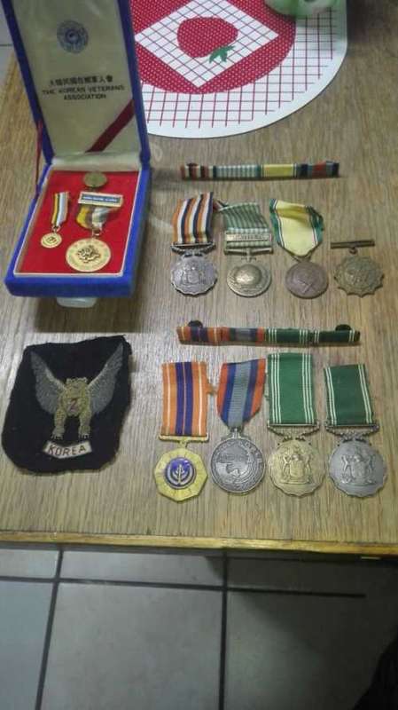 Rare!!! Korean War - SAAF Medal Lot - Issued to A. R. Page (One bid for Everything)