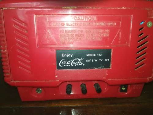 Vintage Mini Coca Cola TV Set