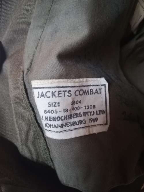 SADF 61 Base Workshop Bunnyjacket