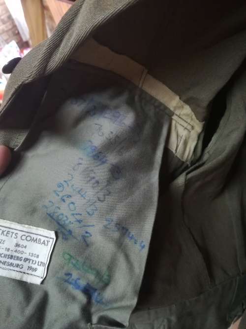 SADF 61 Base Workshop Bunnyjacket