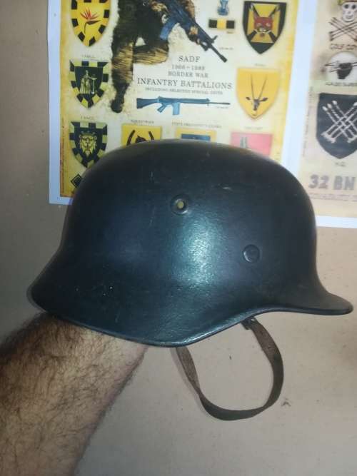 German  Wehrmacht Steel Helmet (M40 Q66??) Not sure