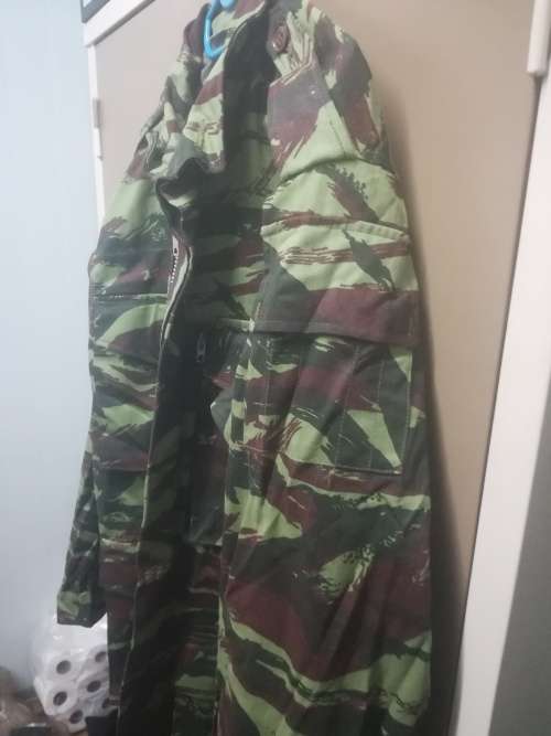 SADF Recce Copy French Lizard Camo Jacket with Zip and Hoodie (Label says Medium But Fits XXL)