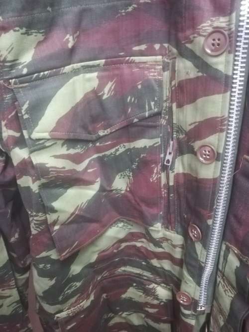 SADF Recce Copy French Lizard Camo Jacket with Zip and Hoodie (Label says Medium But Fits XXL)