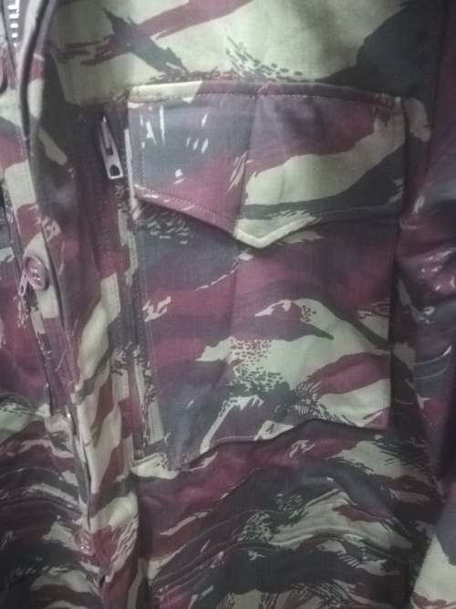 SADF Recce Copy French Lizard Camo Jacket with Zip and Hoodie (Label says Medium But Fits XXL)