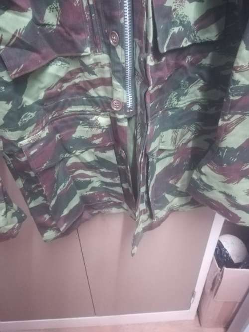 SADF Recce Copy French Lizard Camo Jacket with Zip and Hoodie (Label says Medium But Fits XXL)