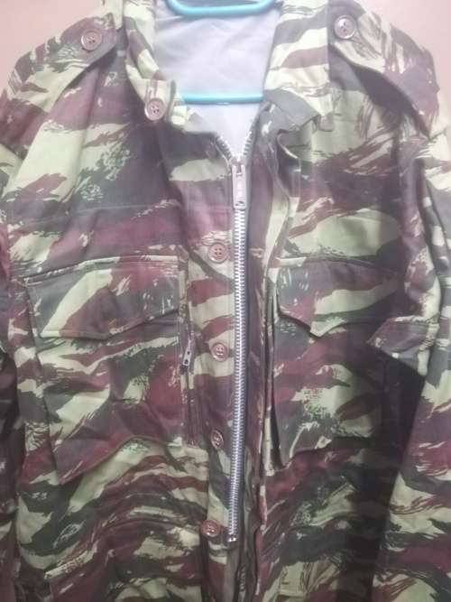 SADF Recce Copy French Lizard Camo Jacket with Zip and Hoodie (Label says Medium But Fits XXL)