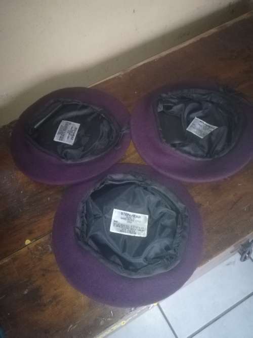 3x Blank SA Army Special Forces/Parabat Berets LOT (Size 57)