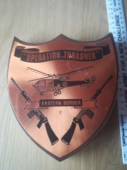 Rhodesian Operation Thrasher Plaque