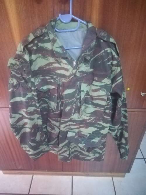 SADF Recce Copy French Lizard Camo Jacket with Zip and Hoodie (Size XXL)