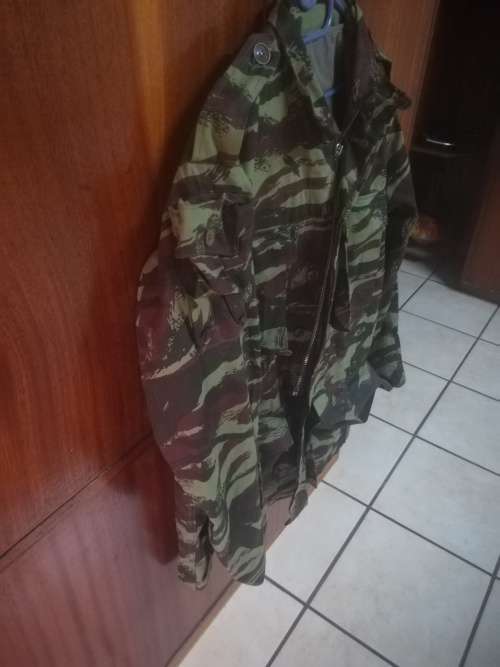 SADF Recce Copy French Lizard Camo Jacket with Zip and Hoodie (Size XXL)