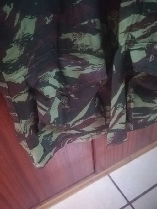 SADF Recce Copy French Lizard Camo Jacket with Zip and Hoodie (Size XXL)